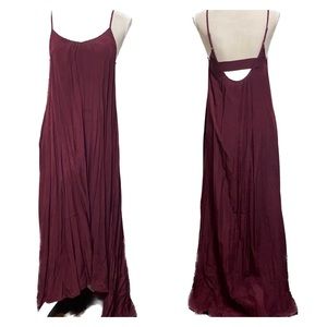 NWT Pink Stitch Maroon Resort Maxi w/Adjustable Straps - Size Small